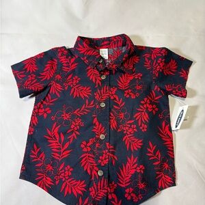 Old Navy Baby Boy Hawaiian Shirt- 12-18 Months- New with Tags